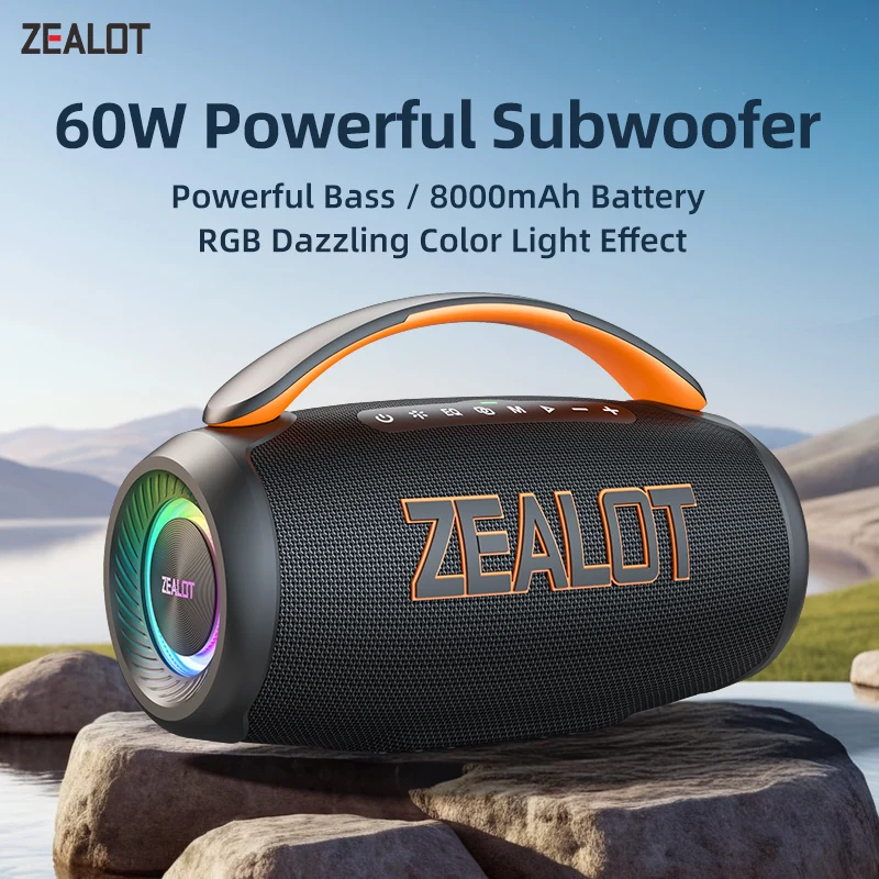 ZEALOT P12 ワイヤレススピーカー 60W Zealot-P12 オリジナル スピーカー 60W ポータブル Bluetooth