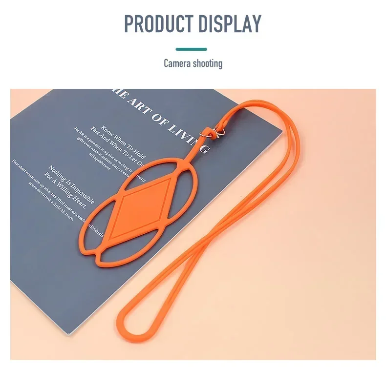 Silicone Universal Neck Phone Lanyard Case - 8 Color Options