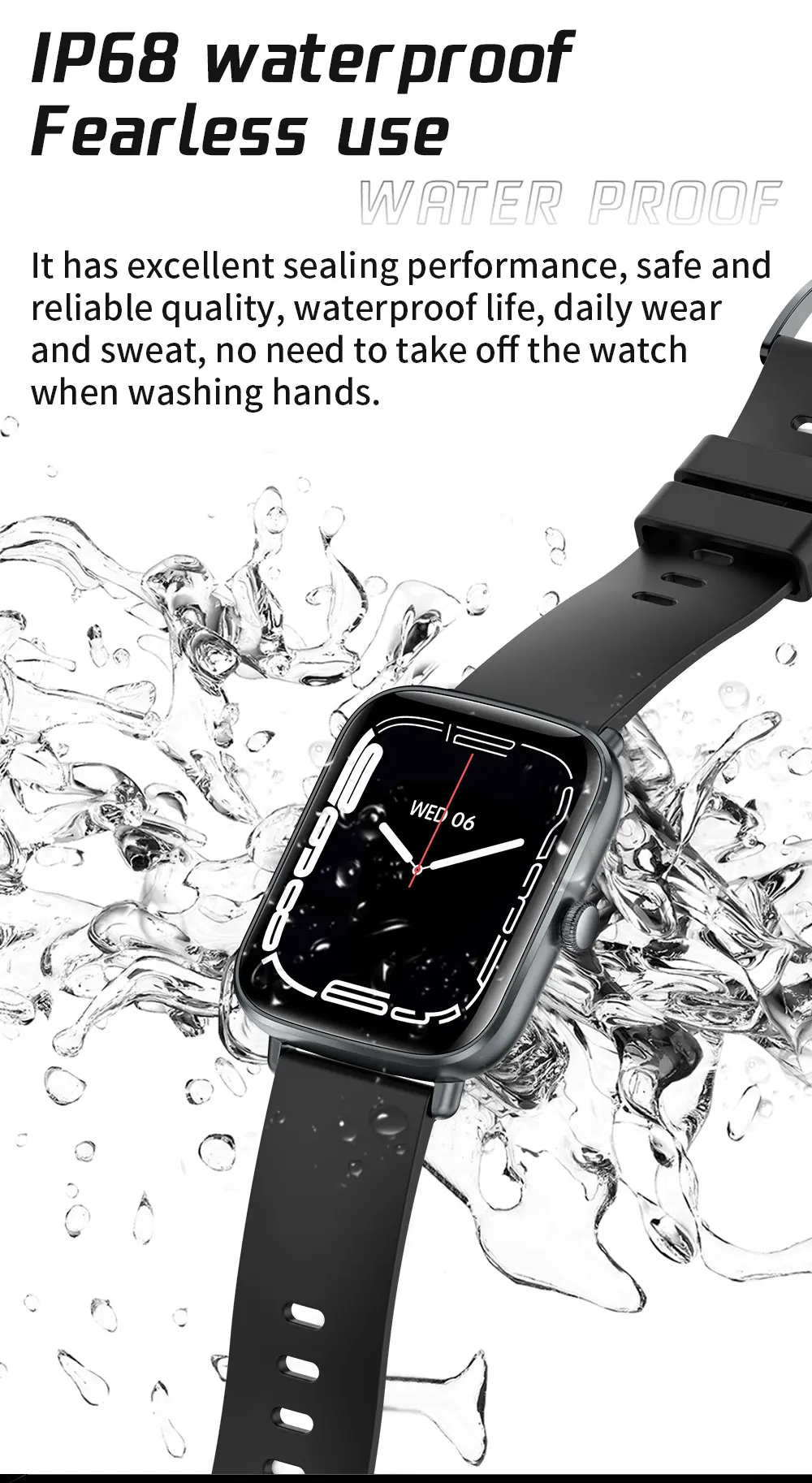 LIGE New Smart Watch Men Women Full Touch Bracelet Fitness Tracker Sport Watches Blood Pressure Smart Clock Smartwatches Ladies