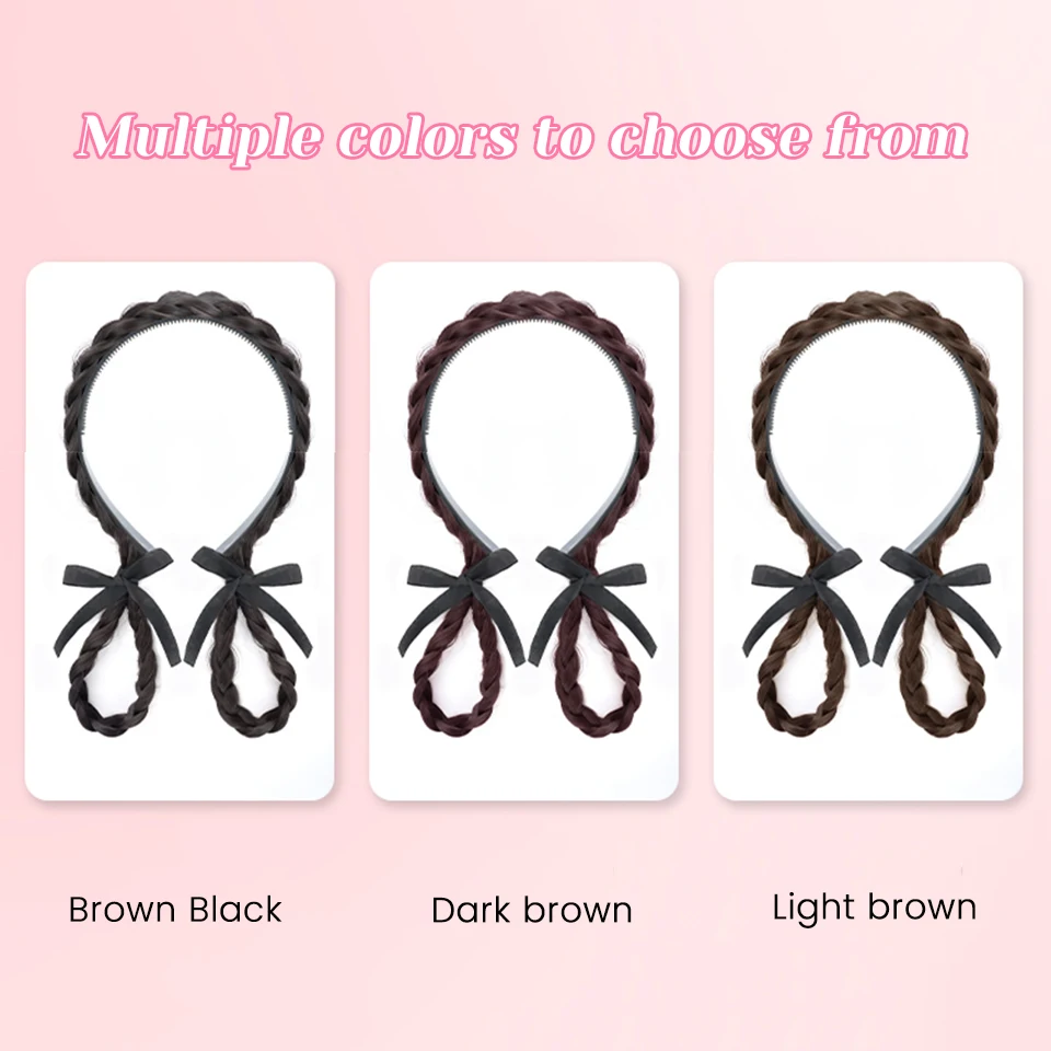 Synthetic Braided Headband Wig for Women