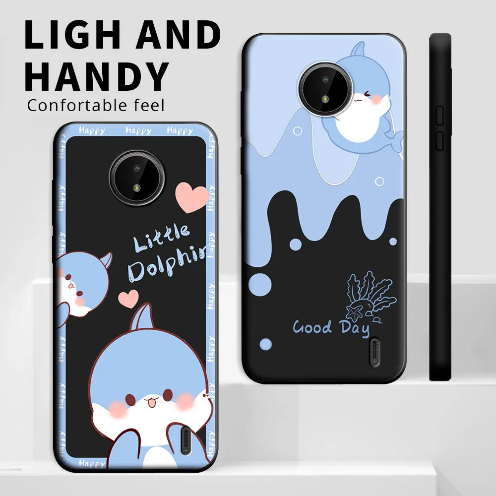 Shockproof Silicone Soft Phone Case - Fashionable Back Cover