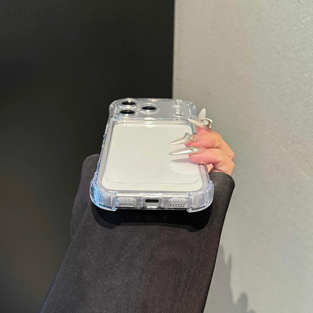 Premium Shockproof Clear Case with Hard Back and Soft Silicone Edge