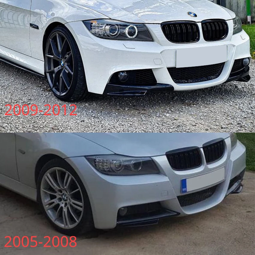 2x 2005 To 2012 For BMW 3 Series E90 E91 320i 330i M-Tech Style Front  Bumper Side Splitter Cover Lip Spoiler Fog Lamp Cover - AliExpress