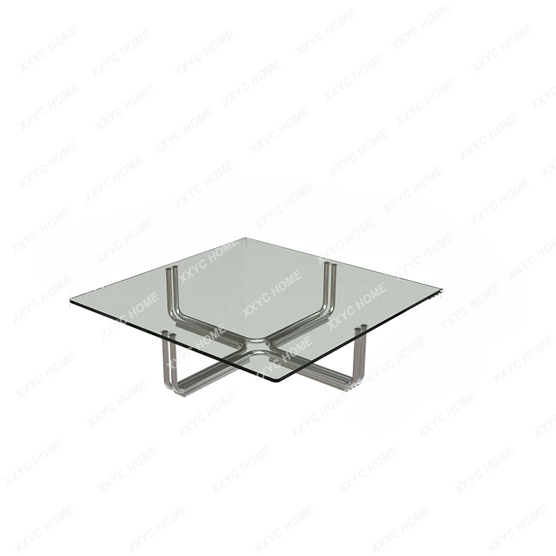 Coffee table creative glass table simple home living room table