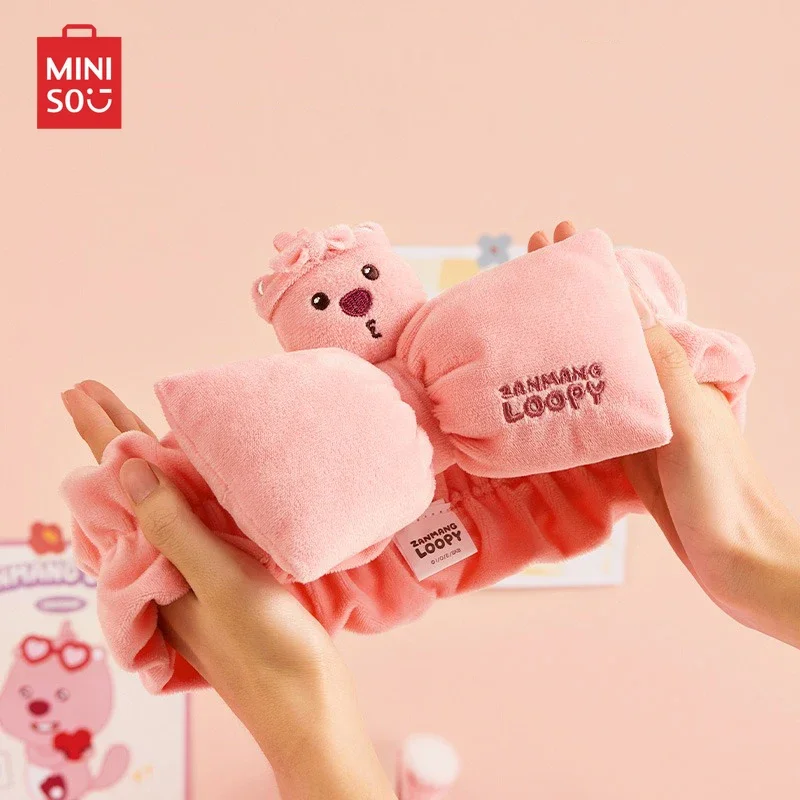 

MINISO Loopy серия галстук-бабочка кукла обруч для волос для девочек мультяшный портативный мягкий цвет искусственная кожа аксессуары для волос подарки