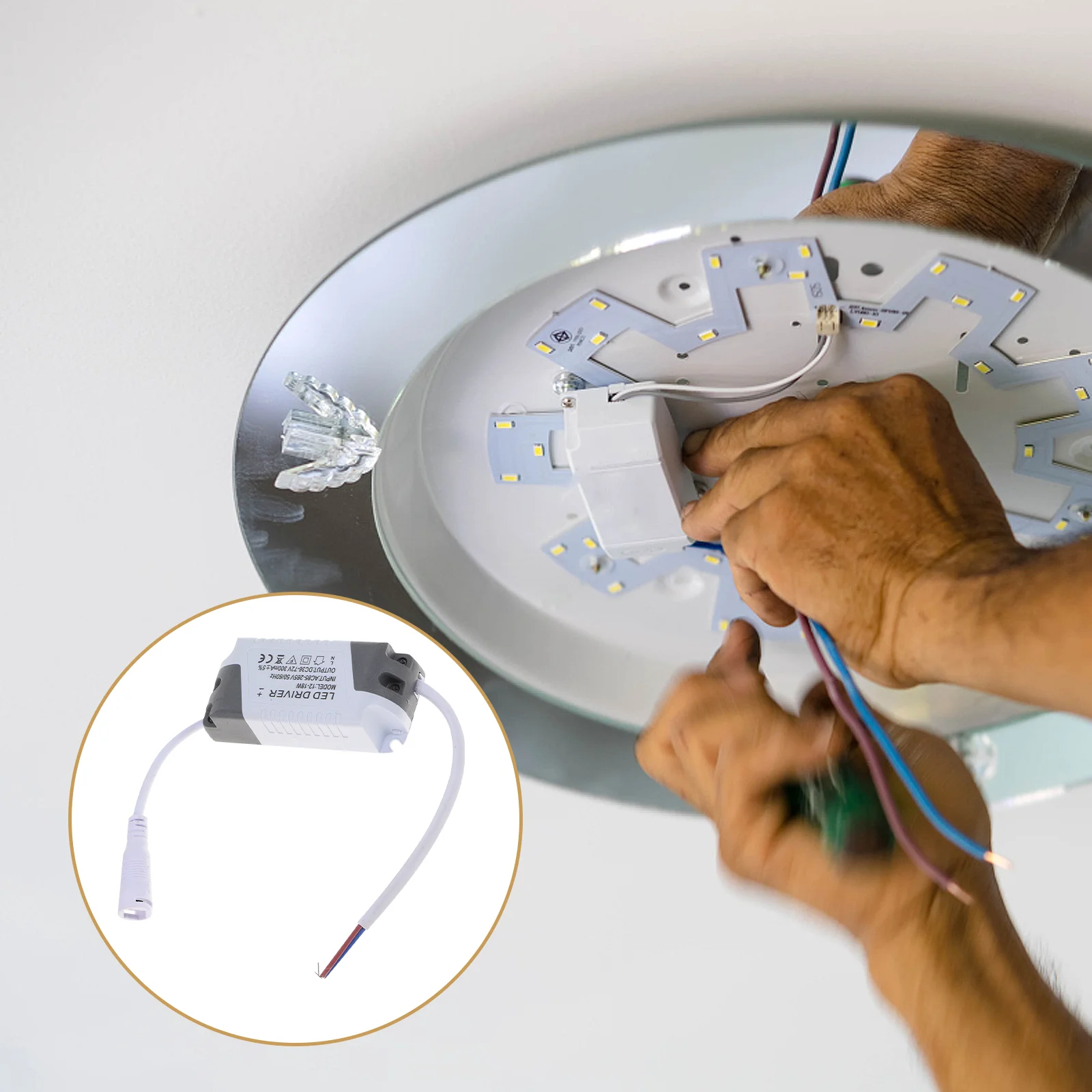 

LED Driver Switching Power Adapter Drivers for Ceiling Lamp Supply Light DC Converter Display 120vac to 12v