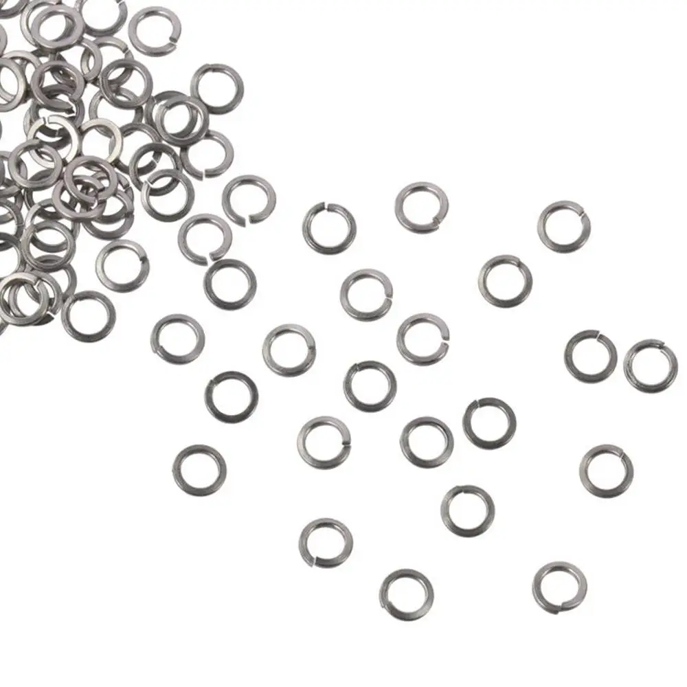Description Picture 5 of item100Pcs M4 Split Lock Spring Washers Screw Gasket, 304 Stainless Steel