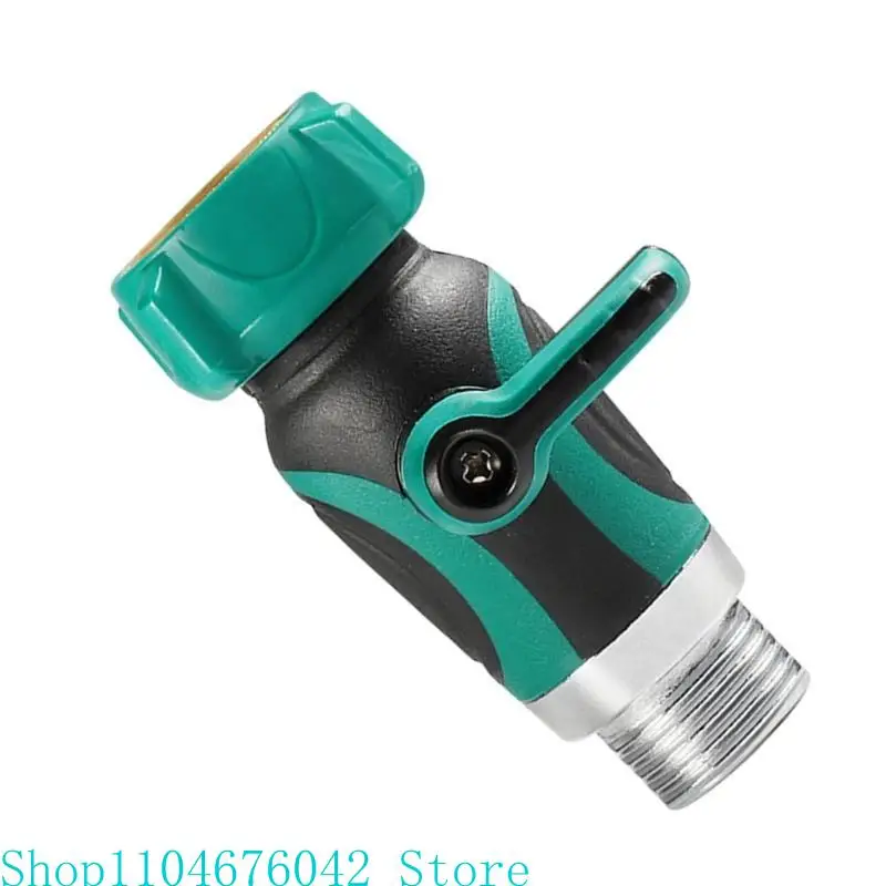 Multipurpose Rain Barrels Spigot Set Featuring 180 Degree Shut Off Valves and Tractions Rope for Garden Hoses Use