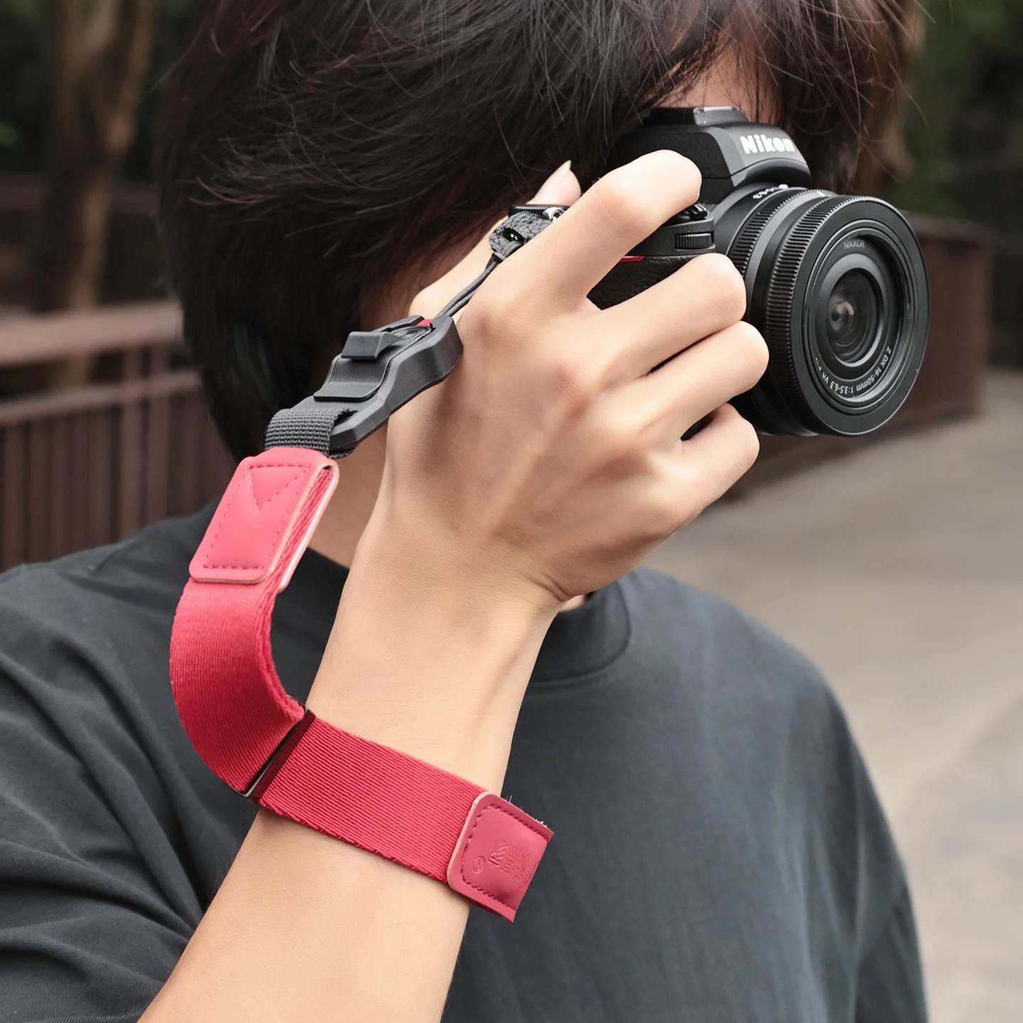 후지 X-T5, , 니콘, 캐논 스포츠 카메라에 적합한 카메라 손목 스트랩, 조절 가능한 퀵 릴리즈 카메라 스트랩