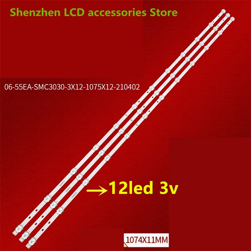 

LED backlight for L55R8-A 06-55EA-SMC3030-3X12-1075X12-210402 light bar 100% new