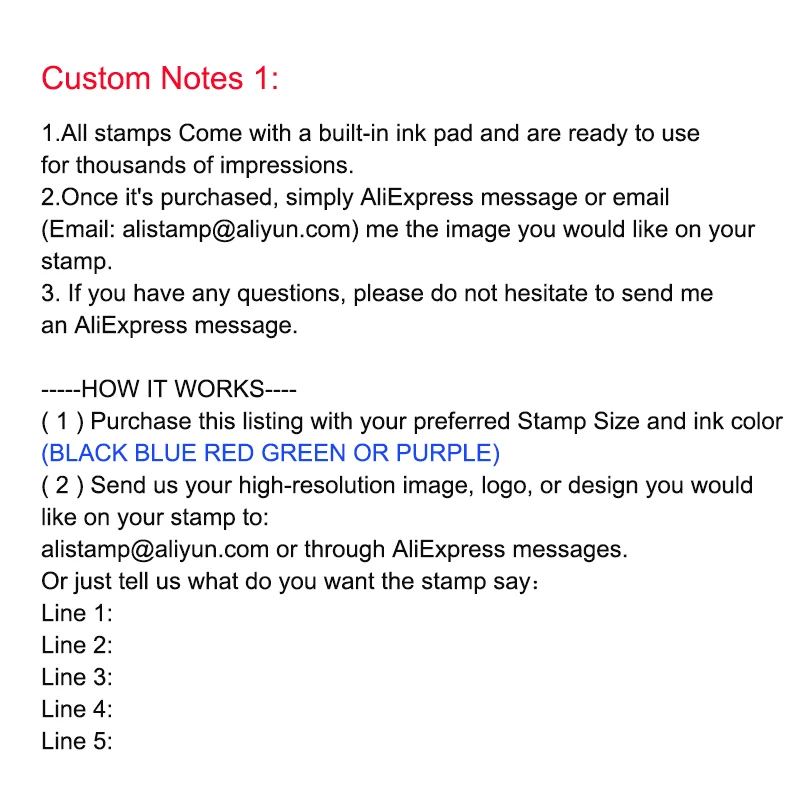 Stamp Pads - Purchase a Stamp Pad in Black, Blue, Red, Green or Violet