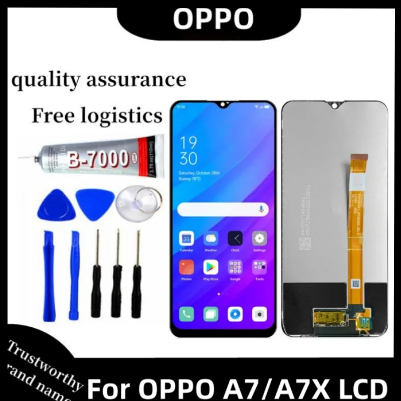 

100% Tested 6.2'' For OPPO A7 / AX7 LCD Display Touch Screen Digitizer Assembly For OPPO A5s CPH1909 / AX5s LCD