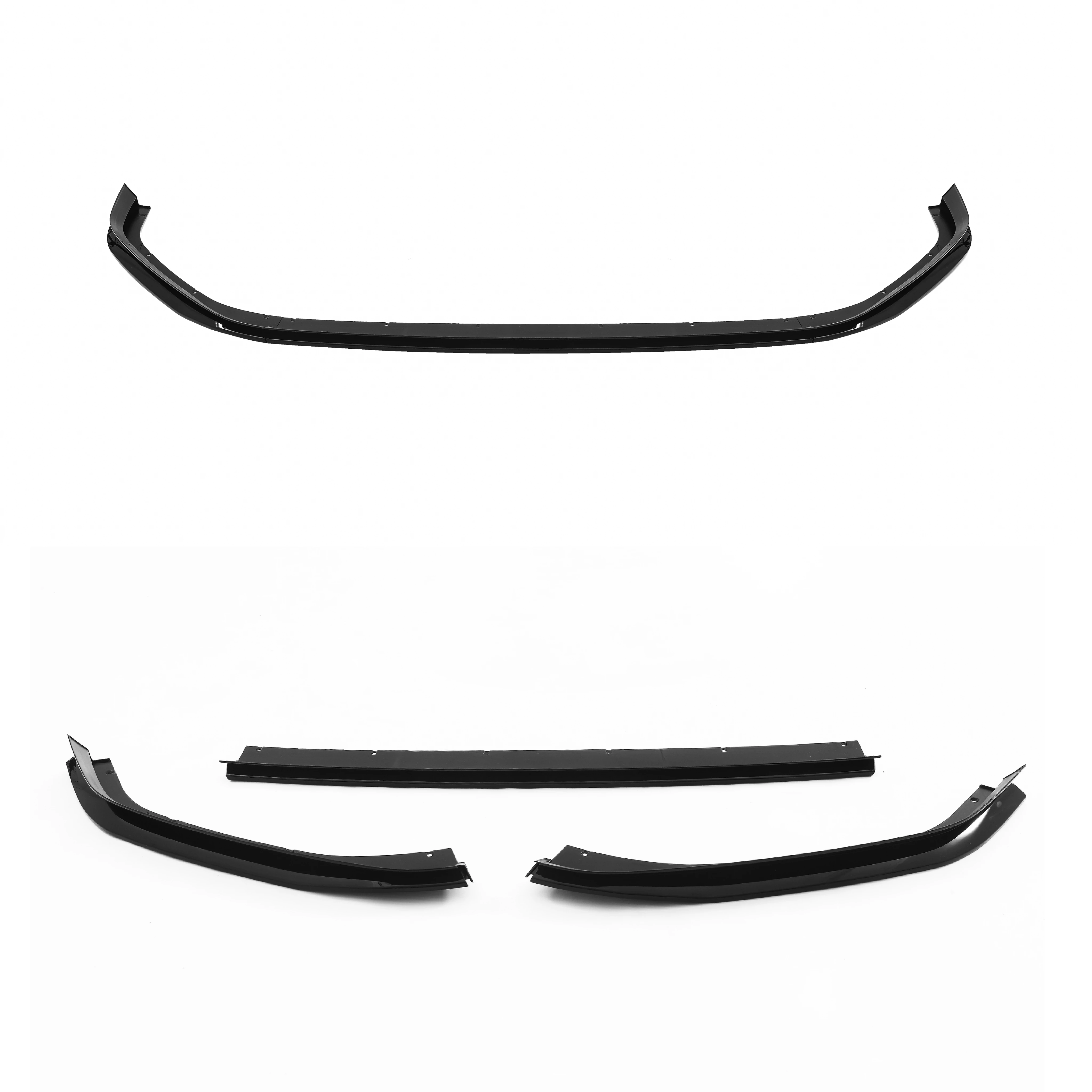 폭스바겐 골프 MK7.5 GTI 2017-2020용 글로스 블랙 TCR 앞 범퍼 스플리터 립 키트