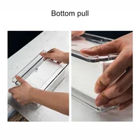 New Clear Acrylic Tissue Box Holder Tissue Dispenser Napkin Holder Car Home Office Desktop Tissue Storage Box Organizer 2