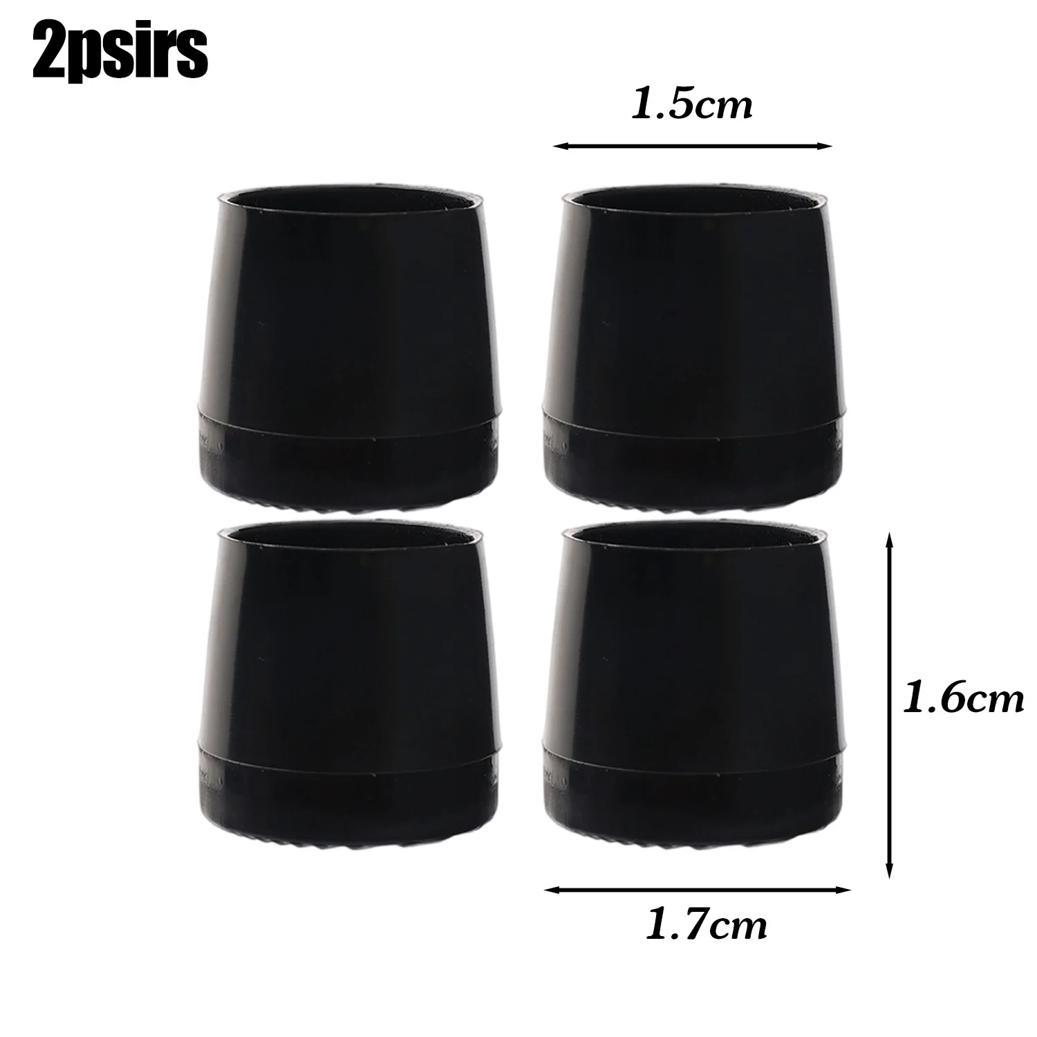 TPU Heel Protector Cap - Slip-On Anti-Slip Noise Reduction Cushion, Black/Clear Shoe Accessory