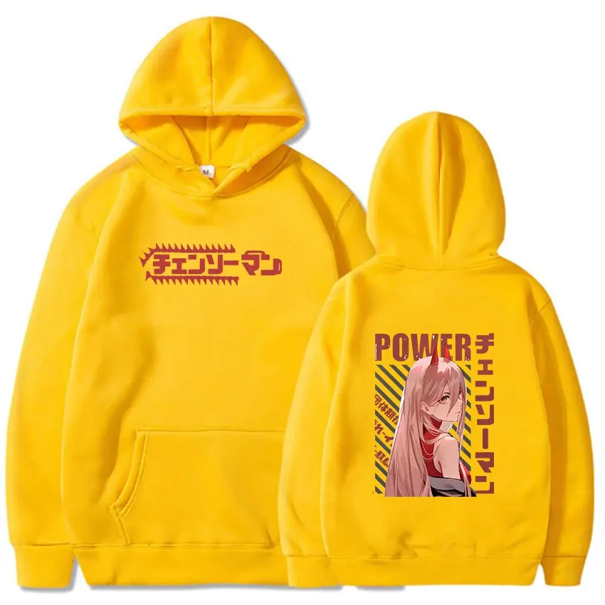 

Chainsaw Man Power Waifu Hoodies for Boys Japanese Anime Graphic Sweatshirt Hooded Kids Casual Long Sleeve Winter Pullovers Girl