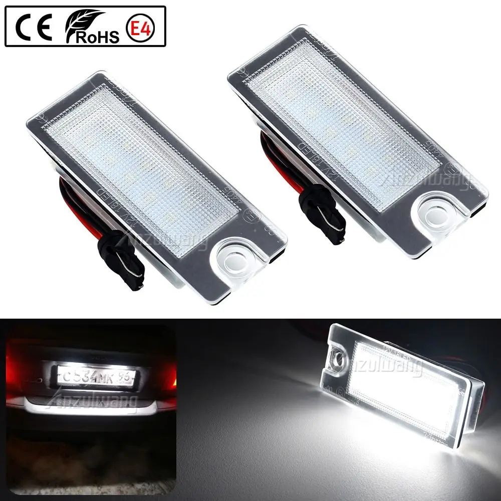Universal Car License Light 12V Waterproof License Plate Light Durable Brighter for Volvo/S80/99-06/S60/V70/XC70/XC90 license plate light