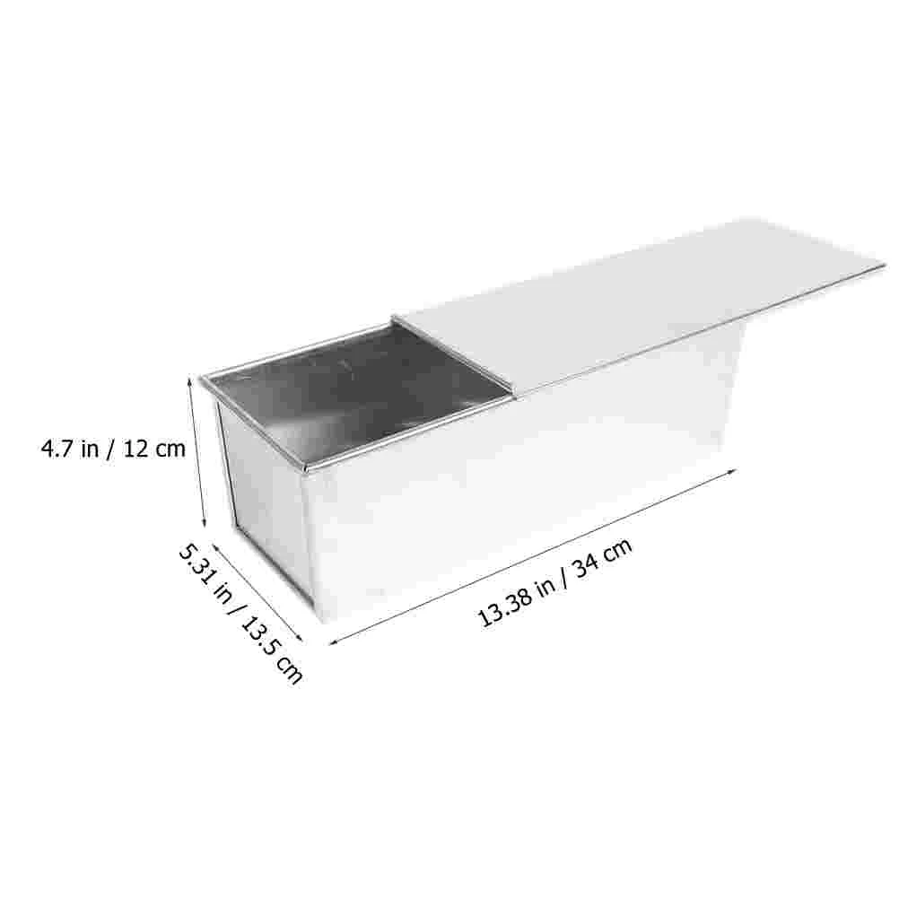 Baking Pan Bread Mold Stainless Steel Aluminum Alloy Reusable Toast Box Bread Loaf Household