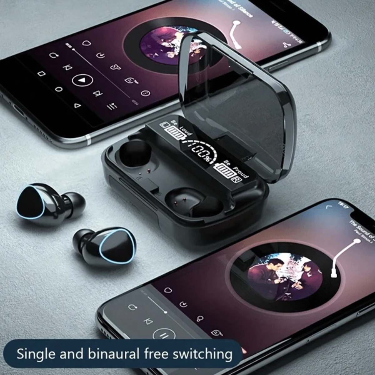 Original New F9 TWS Transparent Wireless Bluetooth Headset HIFI Sound Quality Bluetooth 5.3 For Phone Bluetooth Earphone 2