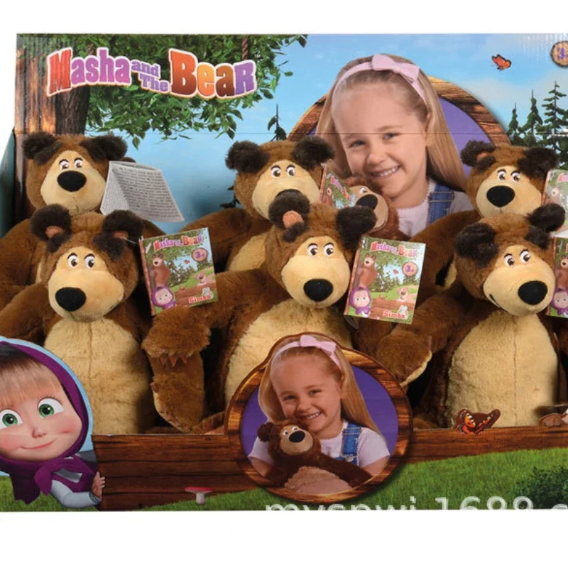 Masha and The Bear Plush Toys Cartoon Dolls Comfort Toys Animation