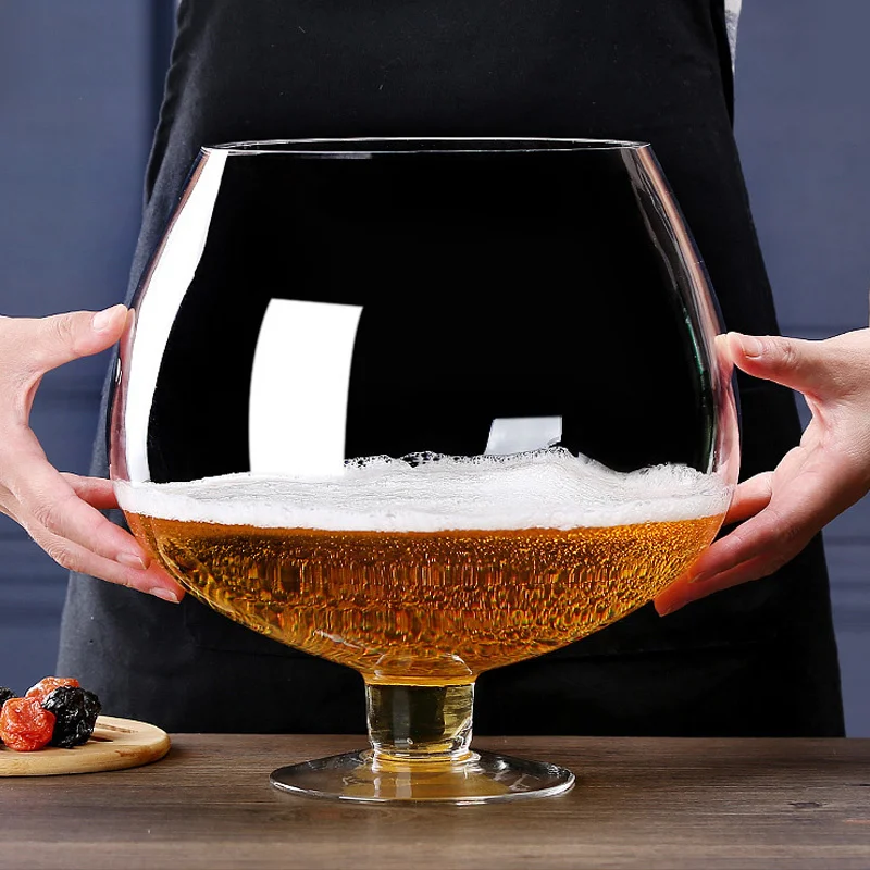 Glass Cup Oversized Beer Glass Mug Tricky Spoof Oktoberfest Drink Cup Large Capacity Fish Tank Beer Mug High Capacity Giant Glass