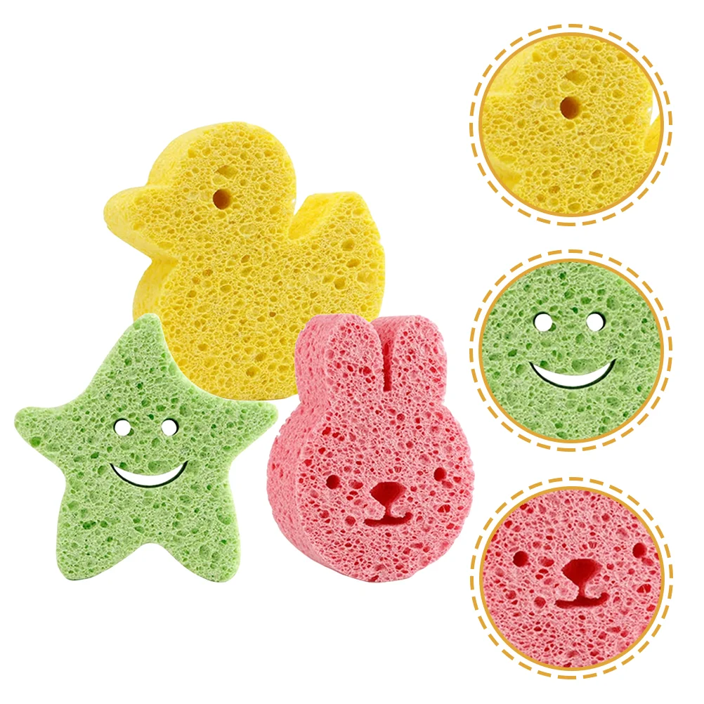 

Children's Bath Sponge Bathing Scrubber Cute Baby Shower Tools Bulk Kids for Newborn Sponges