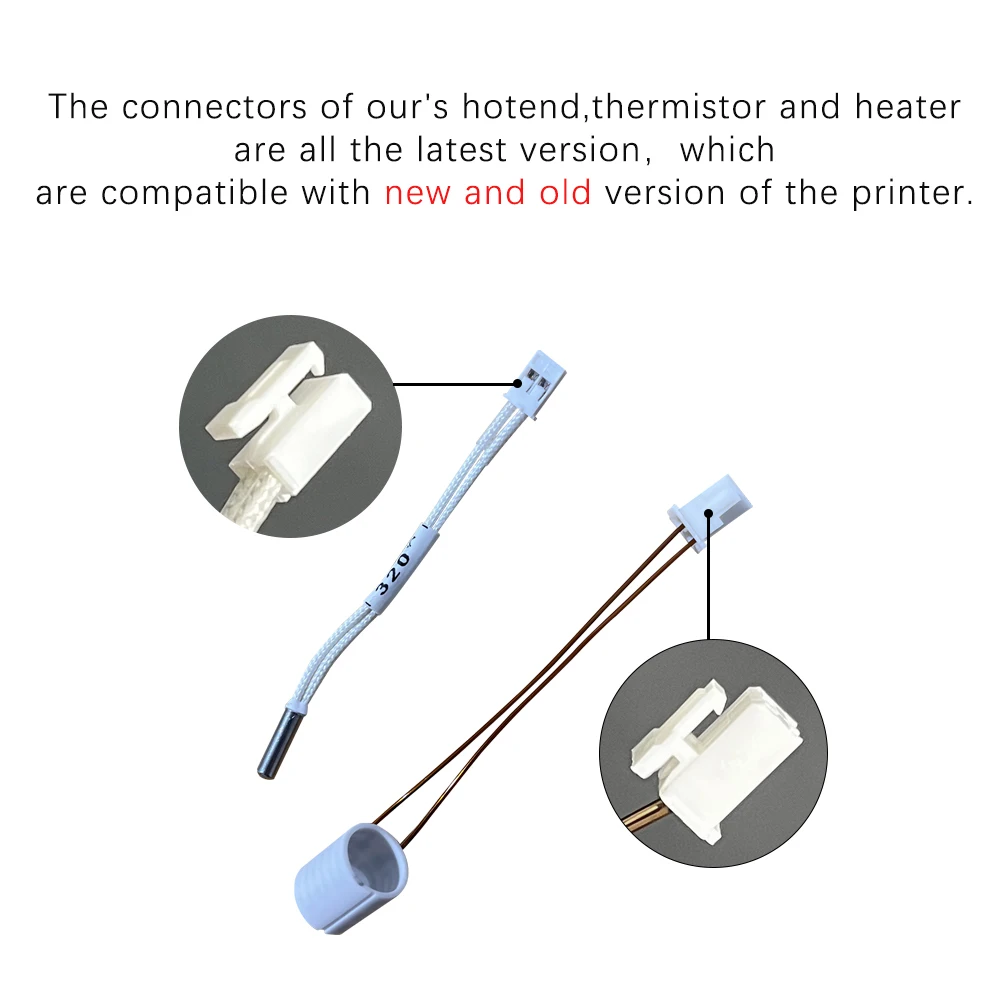 Creality K1 Series Hotend Ceramic Heating Tube and Block - 24V 60W Thermistor