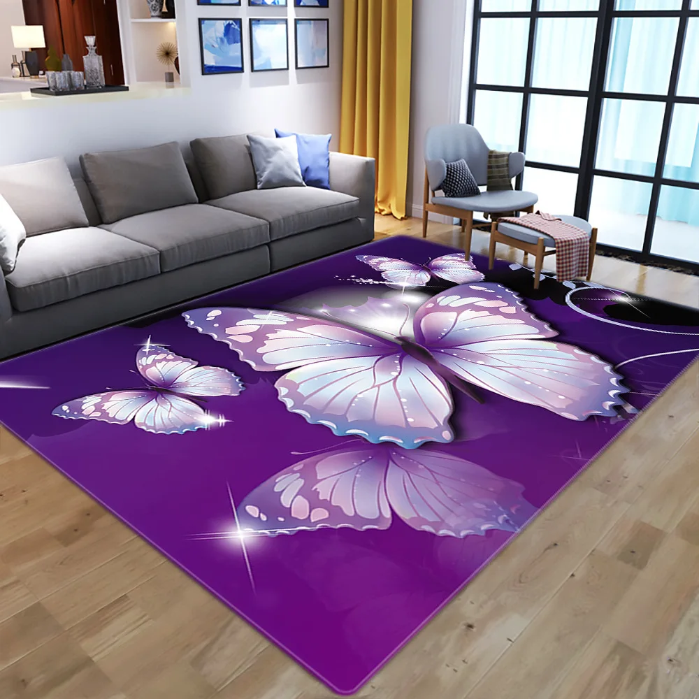 

8953 Chessboard Carpet Rectangular Rabbit Hair Soft Living Room Sofa Bedroom Non-Slip Floor Mat