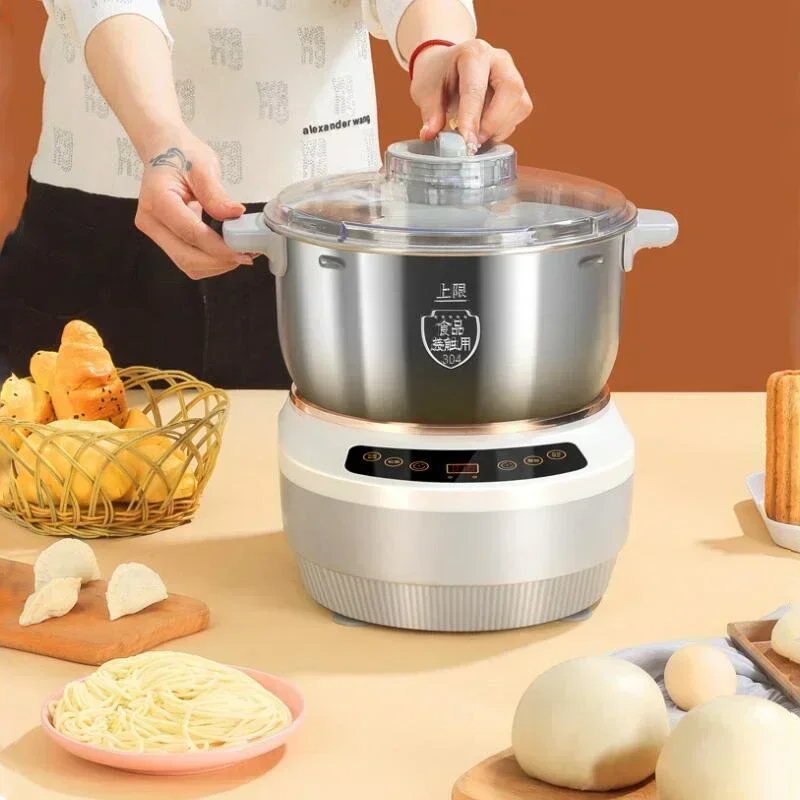 Household electric dough mixer kneading machine automatic flour fermentation stainless steel food mixer 2