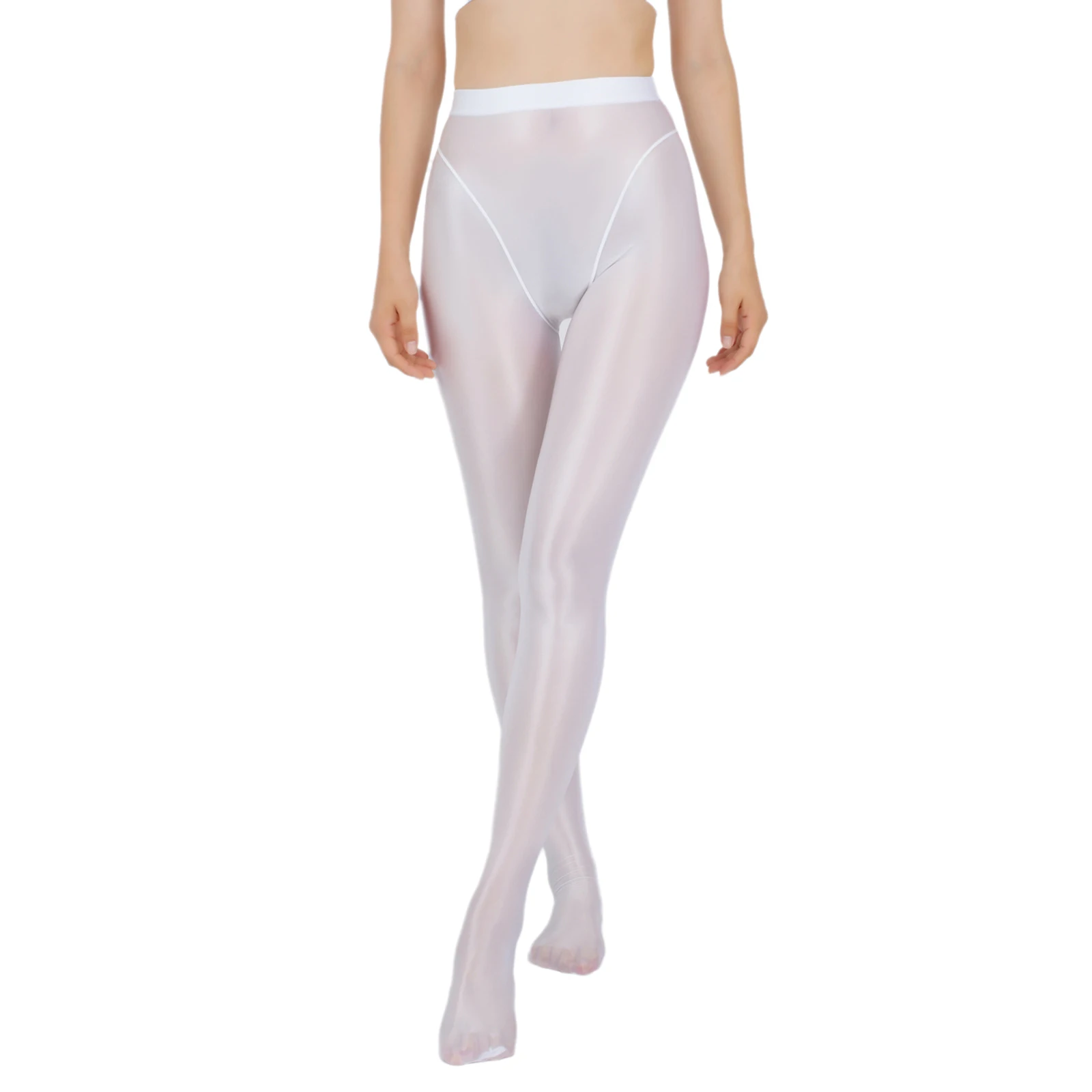 Colorful Satin Glossy Pantyhose Sexy Stockings Shiny Yoga Pants Leggings Sport Tights Women Fitness High Waist Tights