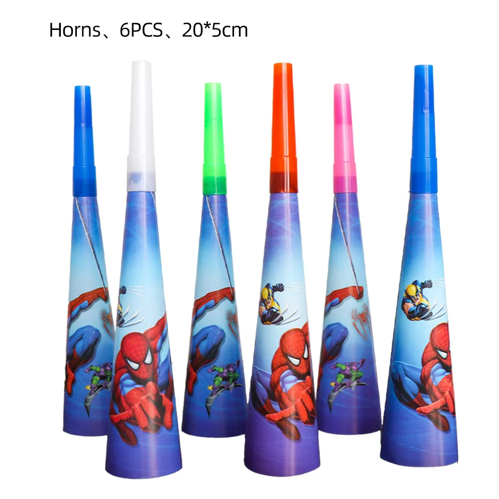 thumbnail image 1 of Decoraciones para fiesta de cumpleaños de Spiderman, juego de globos para bebé, vajilla, platos de papel, vasos, manteles, fondos, suministros para niños, regalos para niños, 1 of 5