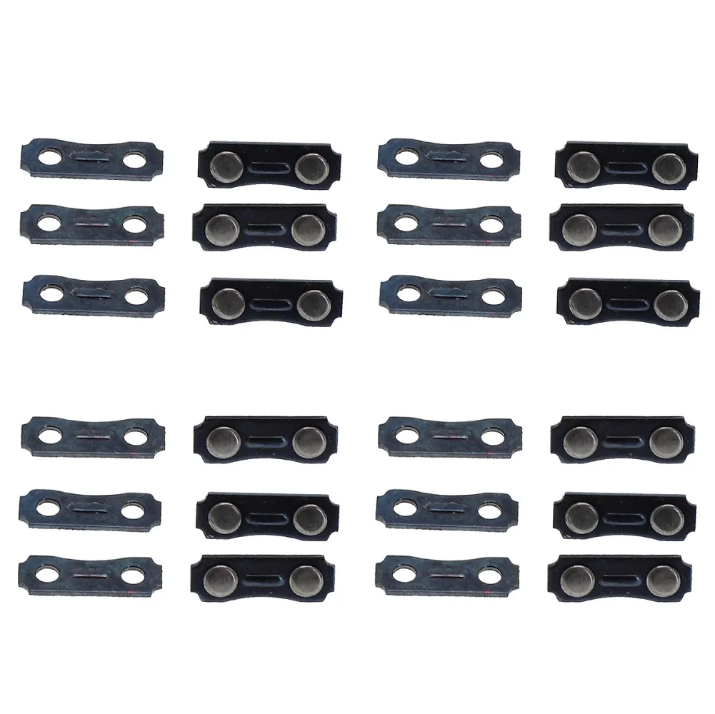 12Sets Chainsaw Chain Links Repair Part Size 3/8LP Pitch-0.050 Gauge Tools Kit Chainsaw Parts Replacement Accessories
