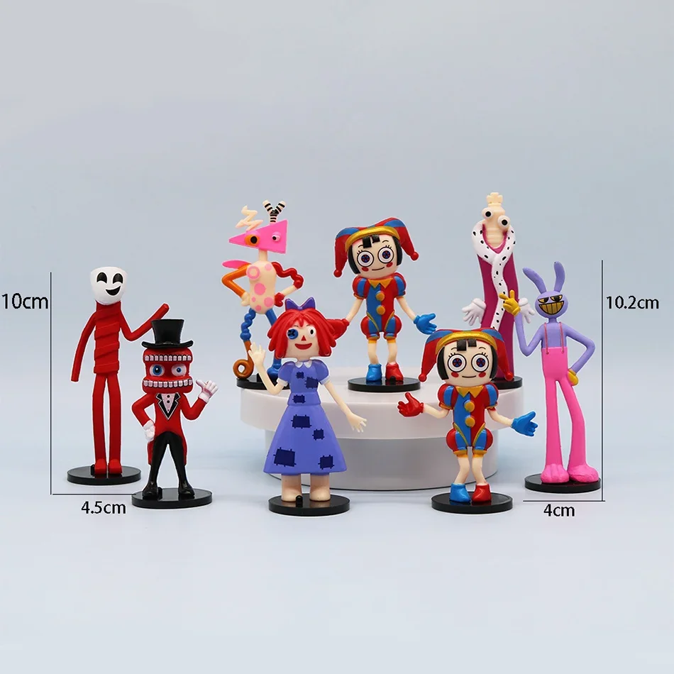 The Amazing Digital Circus: Rabbit Clown Cartoon Figurine Collection - Cake Ornaments & Toys