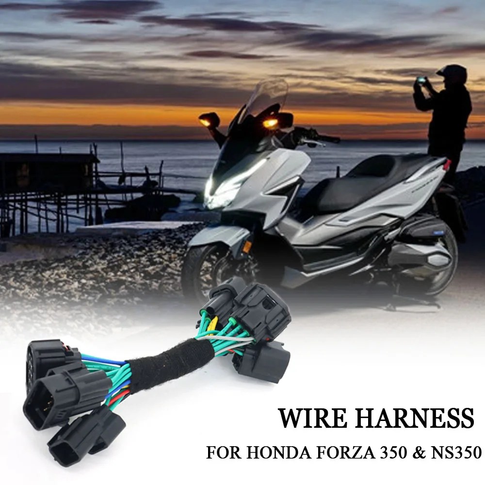 

NEW For Honda Forza 350 Forza350 NSS350 Double Flash Overtaking Light Switch Special Hazard Warning Light Lossless Wire Harness