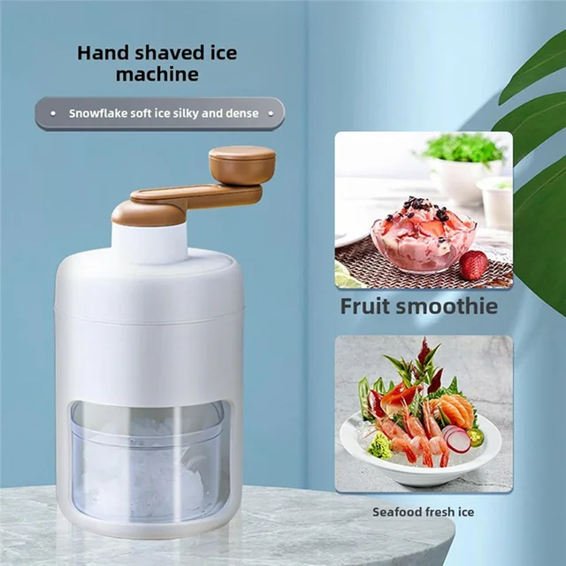 ABVG-Homemade Hail Ice Crusher Machine Portable And Safe Shaved Ice Machine Suitable For Desserts, Cold Drinks And Cocktails 2