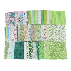 50 Piece Set of 10x10cm Square Cotton Fabric for Patchwork Quilting and DIY Crafts (Style 6)