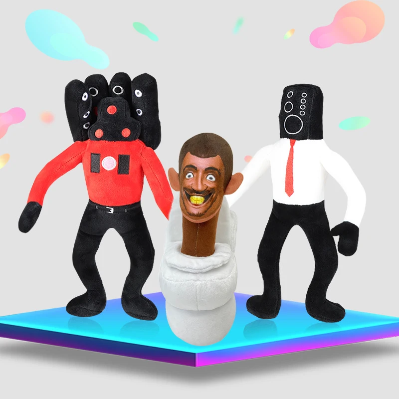 

Смешная плюшевая игрушка Skibidi в туалет, громкоговоритель, плюшевая игрушка, подушка, куклы для детей, подарок на день рождения и Рождество