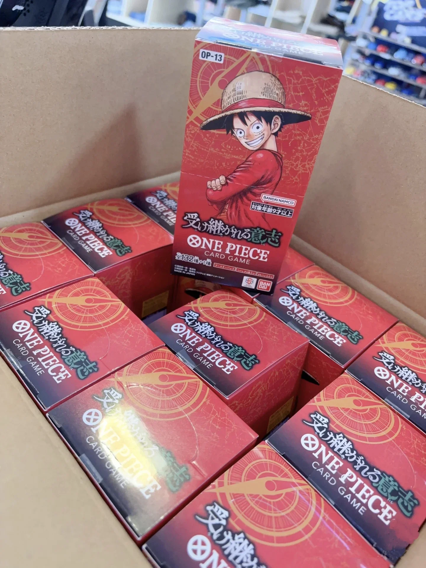 2025 BANDAI Original 12pcs One Piece OPCG TCG Game Card Japanese