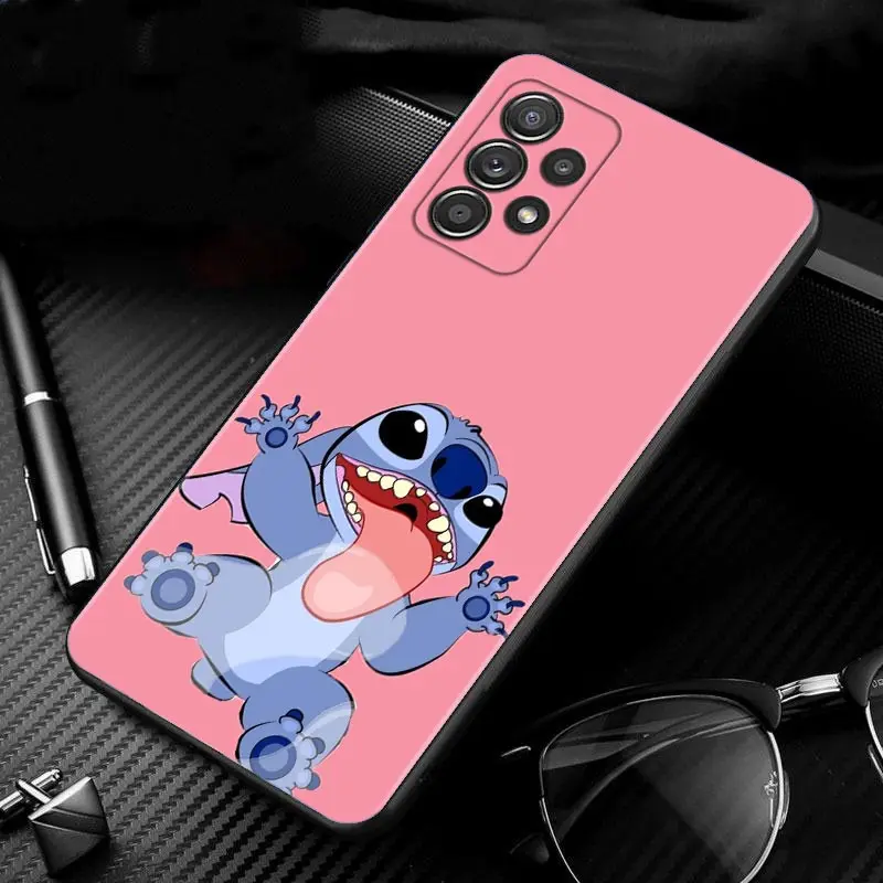 Phone Case For Samsung Galaxy A12 A52 A51 A32 A21s A71 A02s A32 A22 A72 A52s A31 A41 A03 A13 A02 Cover Pink stitch