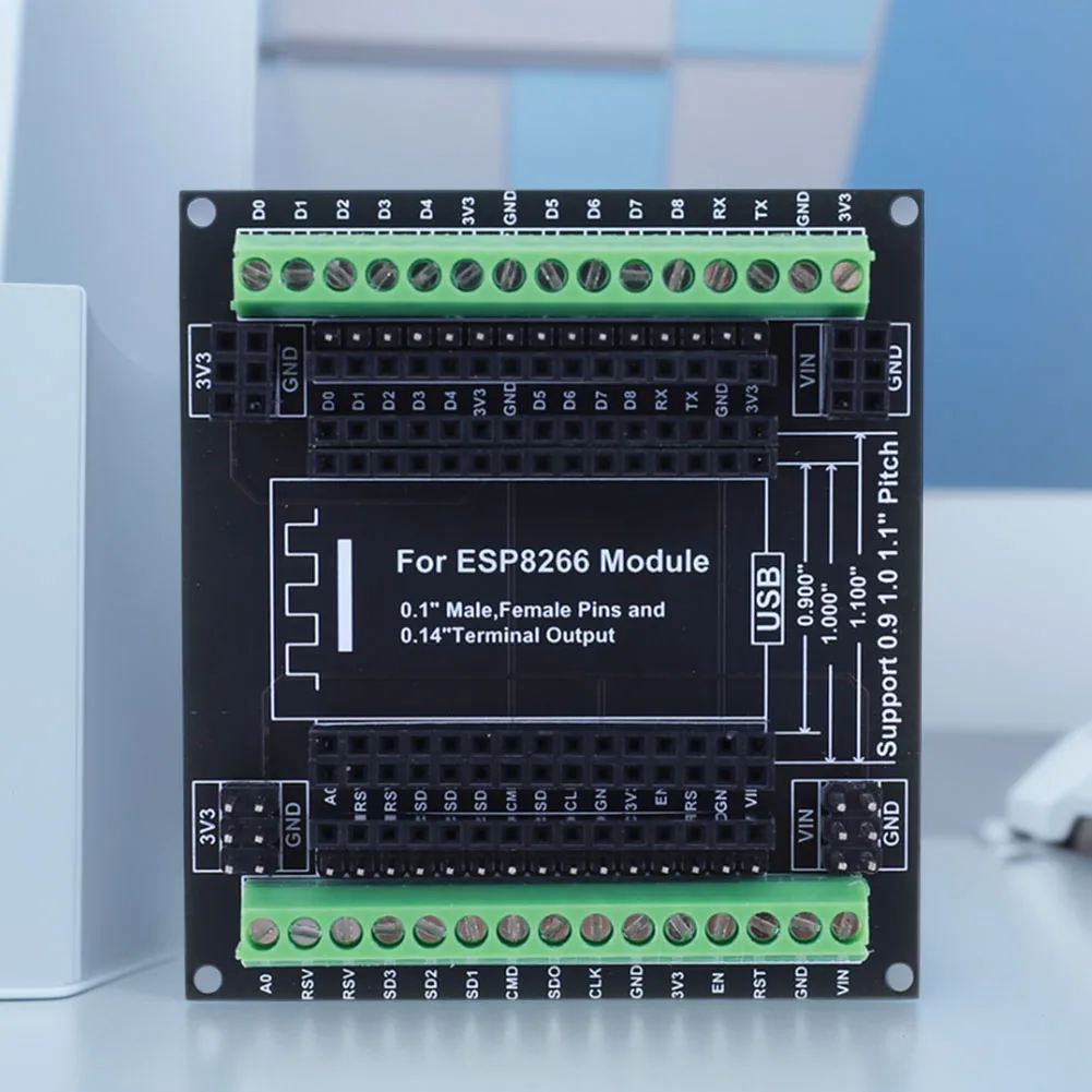ESP8266 개발 보드용 확장 보드 모듈, GPIO 확장 모듈, 3.5mm/0.14 터미널, 3 가지 유형 출력