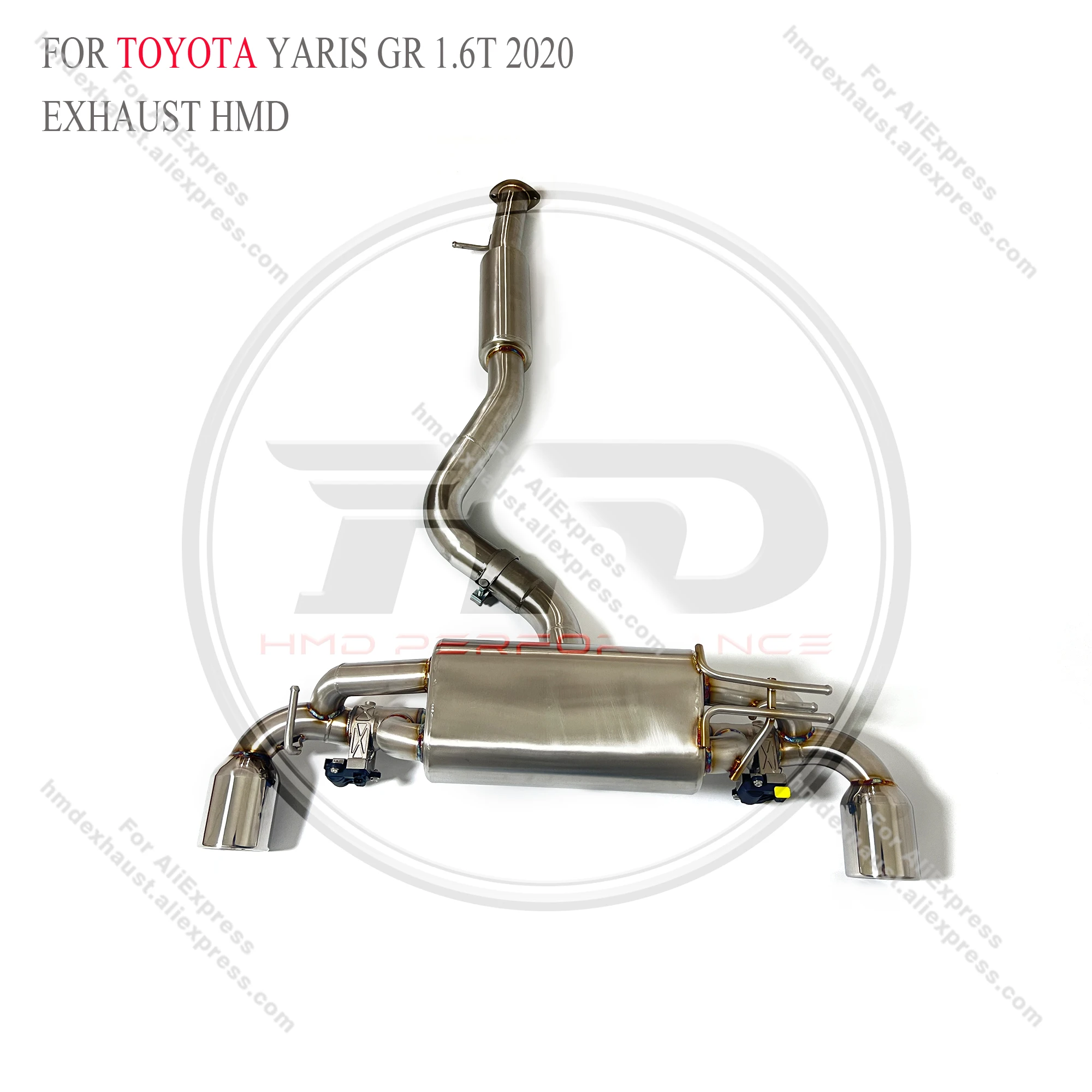 HMD-Stainless-Steel-Exhaust-System-Performance-Catback-For-Toyota-Yaris ...
