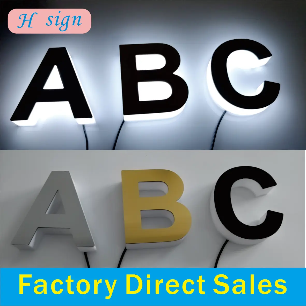 led Luminous Character door signboard 12v Outdoor Waterproof Super Bright Mini Background Wall word Neon light-M neon sign