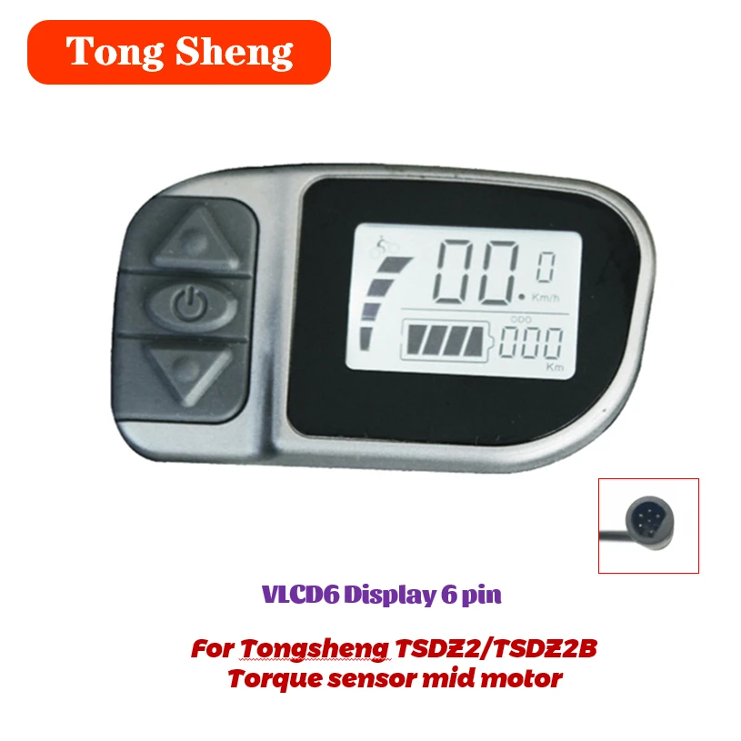 Tongsheng VLCD6 LCD Display 6 Pin Connector For Torque Sensor TSDZ2 Mid