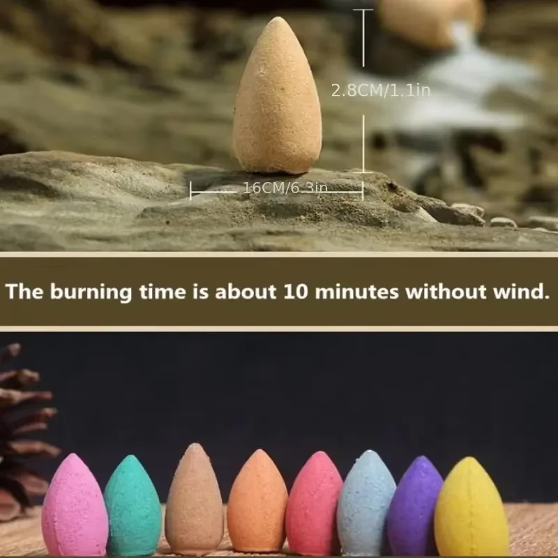 Backflow incense cones display 2