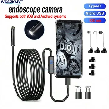 1-5M HD Endoscope Inspection Camera Type-C Mini Inspection Camera IP67 Car Sewer Pipeline Borescope for Android IOS iphone 1