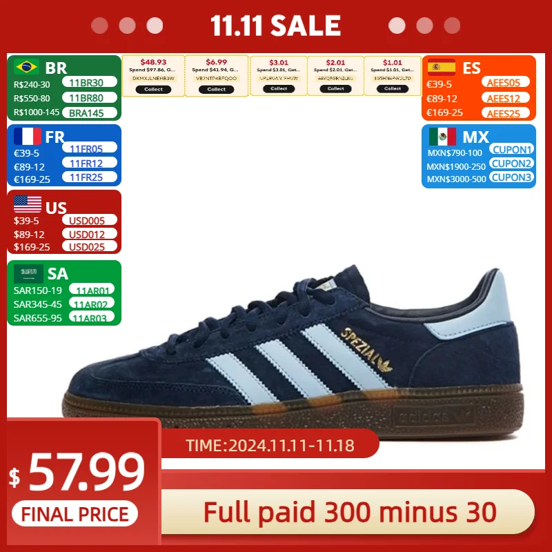 Sports Shoes Adidas HANDBALL SPEZIAL LOW Men Women Shamrock Original Casual Breathable sports shoes,women shoes