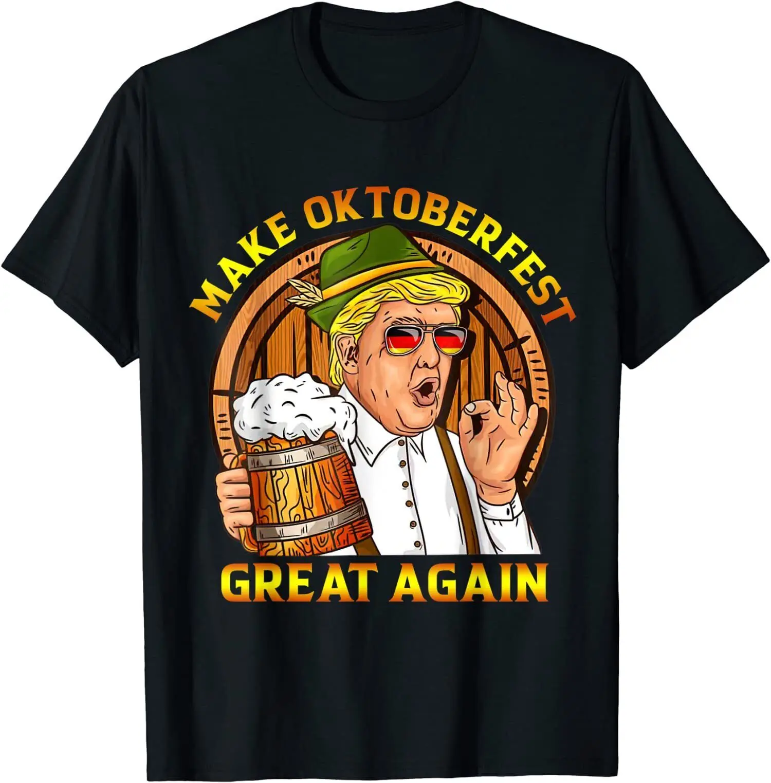 

Make Oktoberfest Great Again Funny Trump Drink B33r T-Shirt