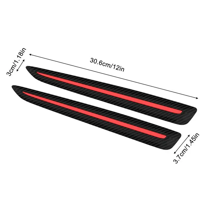 Gotetiso Protezione Paraurti 2 Pezzi Strisce di Protezione per Paraurti Auto Universal Anticollision Car Corner Flessibili Anteriore Posteriore Angolo Bumper Protezione