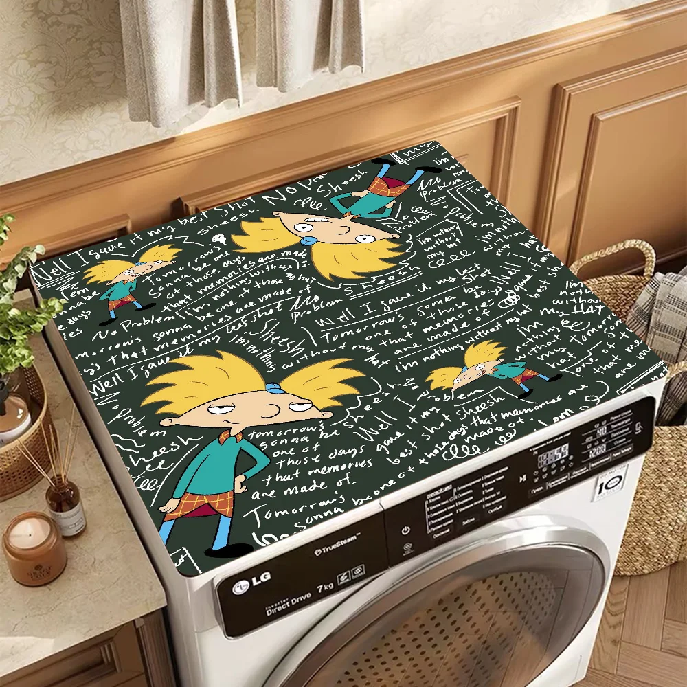 Hey Arnolds Cartoon Kitchen Drainage Mat Retro Style Dish Drying Pads Absorbent Placemats Drainer Tableware Mats Accessories 5