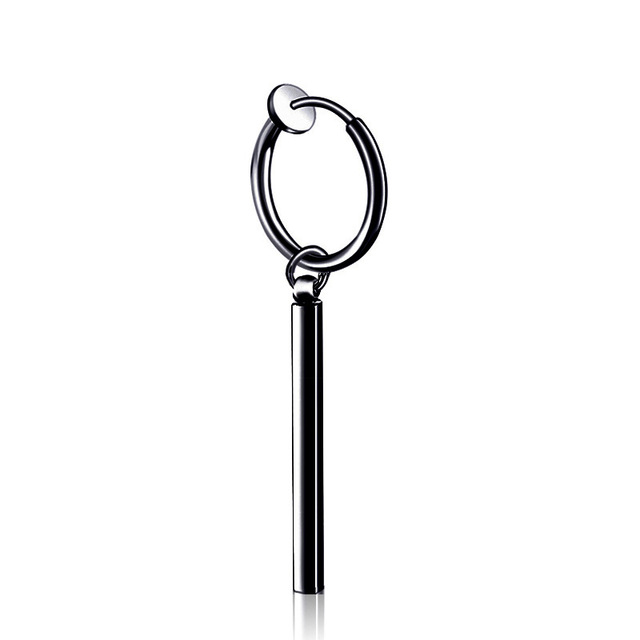 Piece New Popular Stainless Steel Painless Ear Clip Earrings For Men/Women Punk Black Non Piercing Fake Earrings Jewelry Gift